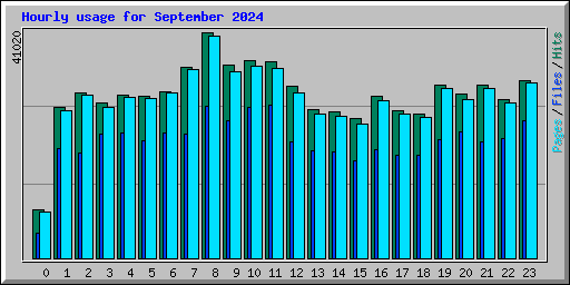 Hourly usage for September 2024